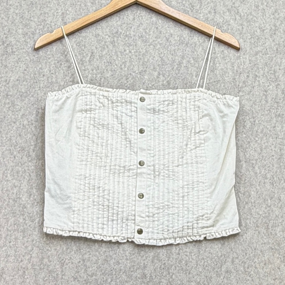 Vintage Ralph Lauren Cami Womens S Ivory Y2K Cottagecore Coquette Preppy Coastal
